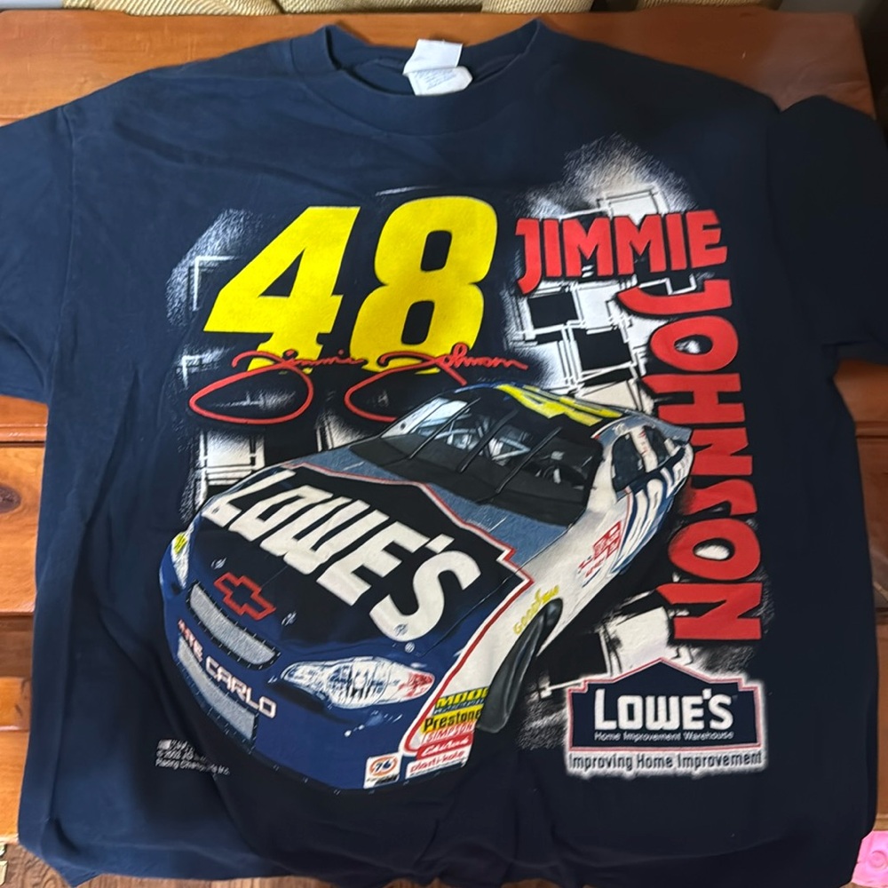 Jimmy Johnson lowes racing t-shirt
